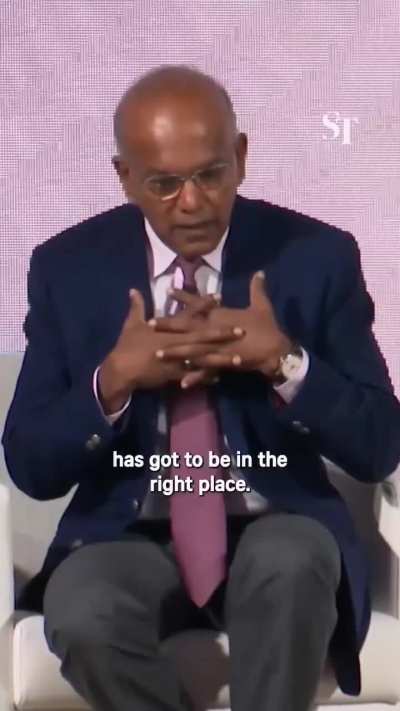 "I take you in if you're going to add value. If not, you can't come in": Home Affairs Minister K. Shanmugam
