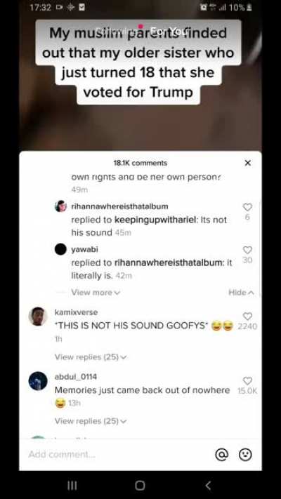 On a post of a girl apparently being beaten by her parents for her political views, the comments defend the parents.