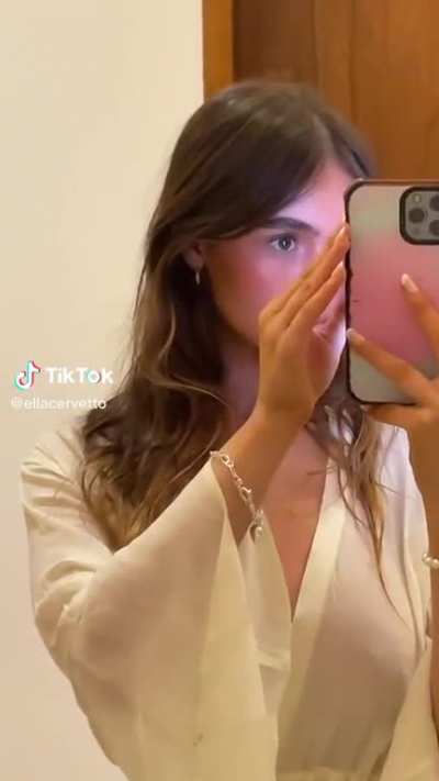 In white
