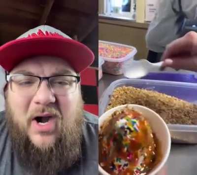 Rest In Peace ice cream sundae