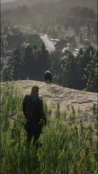 Arthur having a chat with Micah
