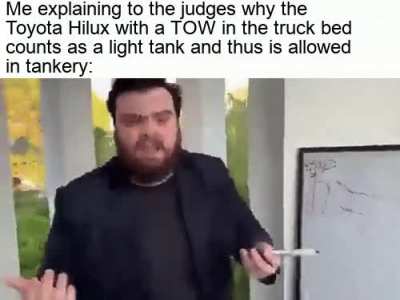 uhh pretend there's a western tankery league with cold war-era vehicles for this meme to make sense