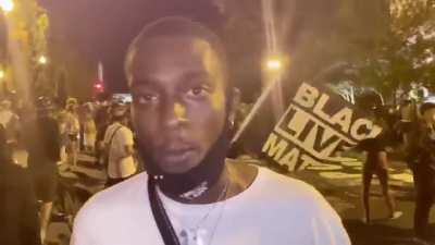&ldquo;Police are paid w/taxpayer money. If they are not answerable to us, we can demand new service &amp;amp; that&rsquo;s what this is. AbolishThePolice in favor of that new service&rdquo; @TyHobsonPo, giving a nuanced explanation the night before 'March On Washington 2020'