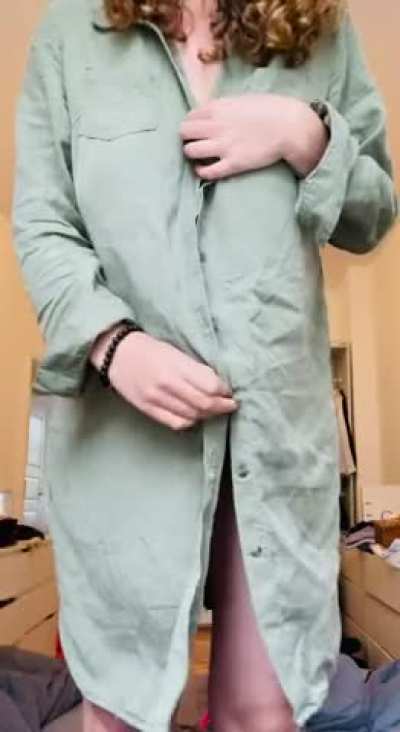 Delivery guy looked pretty happy when I was wearing only this&hellip; how would you react? (OC)