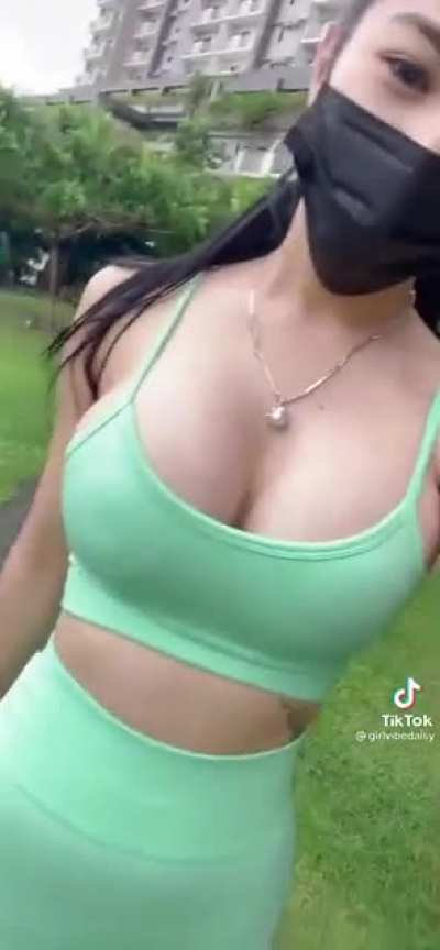 Enjoying a morning walk