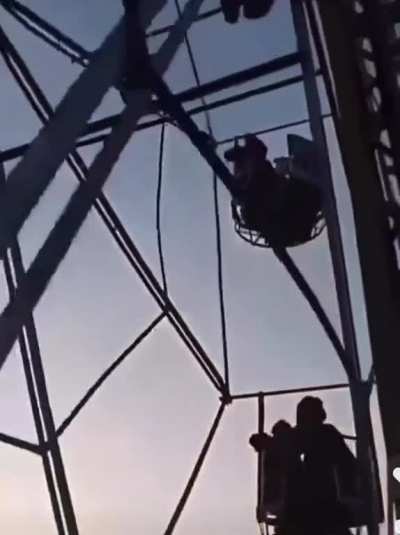 A human powered ferris wheel.