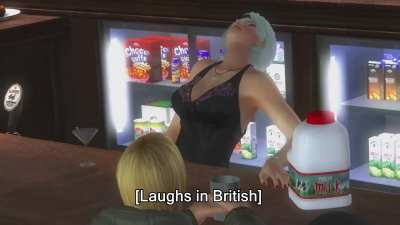 Christie teasing Eliot with her 