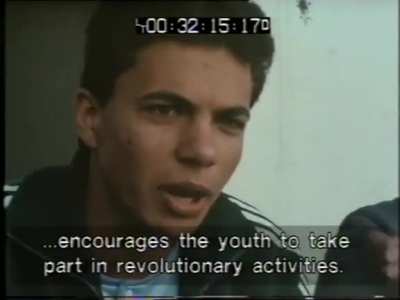A Palestinian teenager in 1988 talks about how the IDF policy of 'breaking Palestinian bones' isn't going to go as planned.