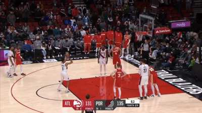 [Highlight] Anfernee Simons knocks down free-throws 7 &amp;amp; 8 to give him 43 in a win over the Hawks