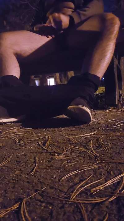 On the park bench