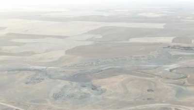 Coalition airstrike on IS tunnels southwest of Mosul, Iraq today