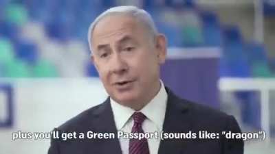 O que o 1&ordm; Ministro de Israel, Benjamin Netanyahu, do pa&iacute;s idealizado pelo patriota crist&atilde;o brasileiro, est&aacute; fazendo neste momento? PROPAGANDA A FAVOR DA VACINA&Ccedil;&Atilde;O E CONTRA O NEGACIONISMO