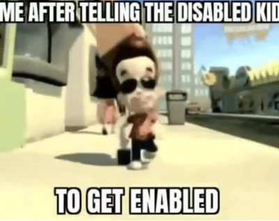 disabled kid's rating drops to 0%