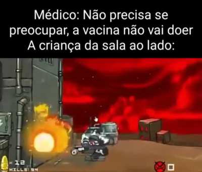 "A, nem vai doer"