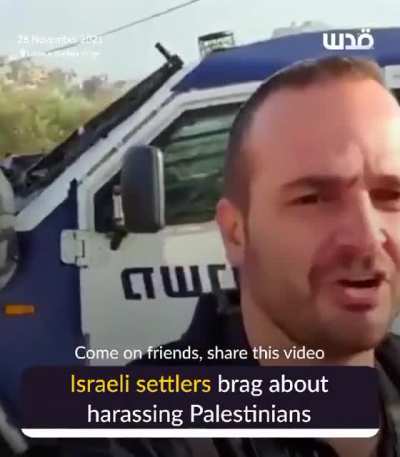 Films himself bragging he with his accomplices with the help of armed soldiers cut off a native village. Calls it a "battle" and screams "we won't let you learn today"