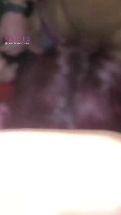 On my knees going back and forth between 4 or 5 cocks that I called inside the booth.