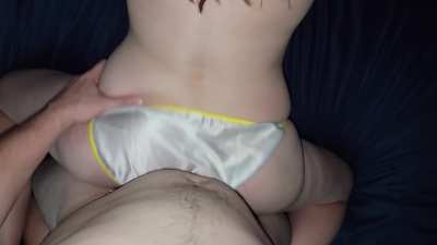 Getting doggy in my silky white panties from K&amp;amp;L. Check out my profile if you want to see more like this