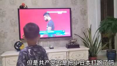 Fruit of Chinese brainwashing - Kid: "I can't stand this Japanese." Mom: "Why not?" Kid: "He invaded us." Mom: "But the CCP has already beaten little Japan." Kid: "Can't we kill all the Japanese?"