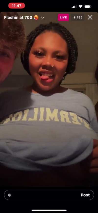 Flashing on ig live