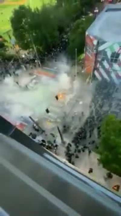 This was uploaded June 2nd, with hardly 200 views. Protestors in Seattle chanting "We don't see no riot here, take off your riot gear!" Guess what happened next?