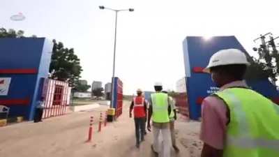 GHMC launched the first C&D plant with 500 Tonnes per day capacity. Another plant at Fathulguda will be opened in January, 21. Two more being in the planning..(Source: KTR tweet)