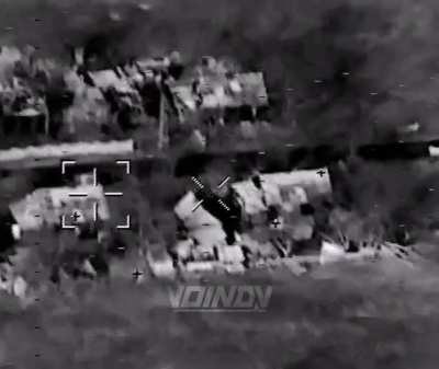 Ka-52 "Alligator" strikes a house in Malynivka with an LMUR