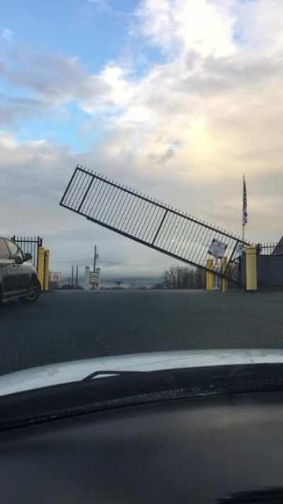 This gate at my storage unit