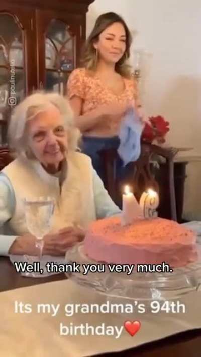 To encourage grandma to celebrate her birthday