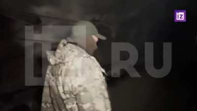 Ru pov: Longer report footage of the salt mines in Soledar, PMC Wagner group discovered Ukrainian weapons cache.