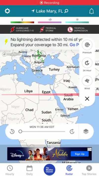 This dang cone shows it&rsquo;s gonna circle the Earth