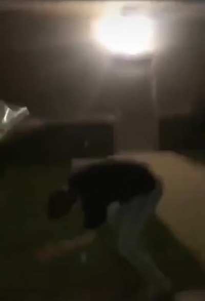 Attempting to shatter a bottle