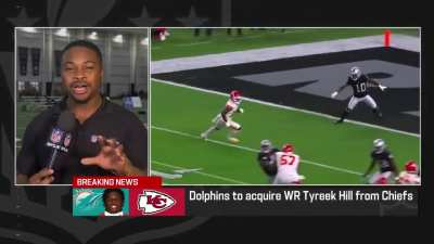 [cameron wolfe] The Dolphins trade for Tyreek Hill says they want in on the AFC smoke. Our @nflnetwork report on the win-now move for a team that believes with this new overhauled offense they can be a contender:
