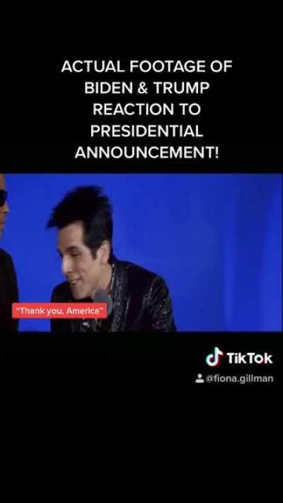 Actual footage of both camps reactions to the presidency announcement (Also OC - I made this)