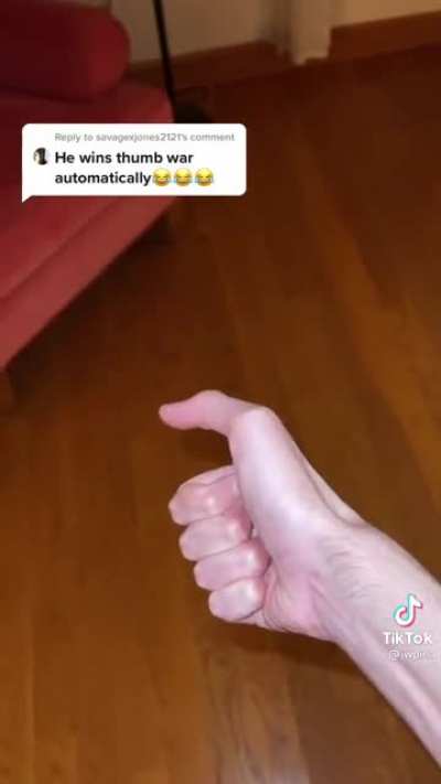 Thumb war nuclear bomb