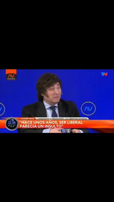 Milei acerca de sus insultos y como lo muestran los medios