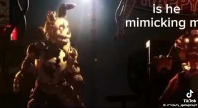 When the sniper gets springlocked instead of william afton: