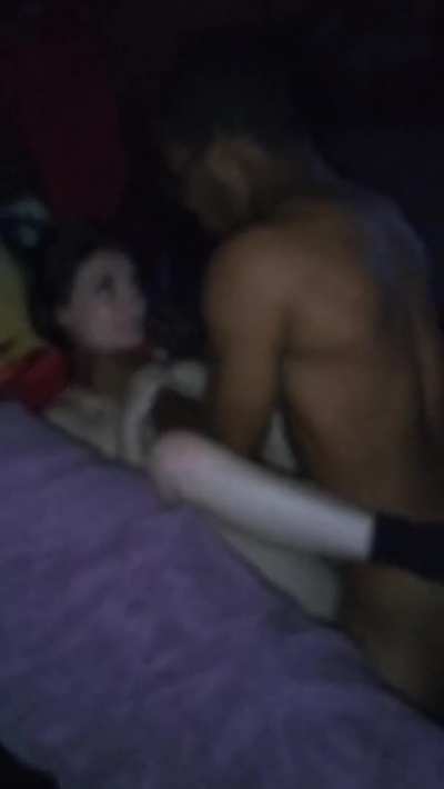 Black dude fucks an adorable white girl