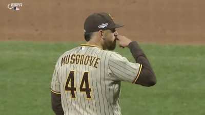 [Highlight] Joe Musgrove taunts the Mets dugout after striking out Nido following Buck Showalter's requested substance check