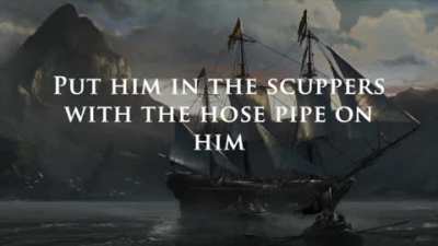 #12 Drunken sailor (AC4teki şekli daha çok hoşuma gidyor o yüzden onu yükledim ama altyazılı bulamadım bu sefer :( Ama isteyenler için farklı birinin söylediği şekliyle altyazılı linki yorumlarda.)
