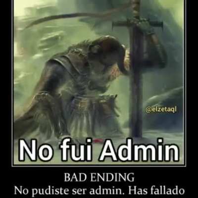 No fue admin f por el pana