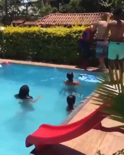 Taking a quick dip