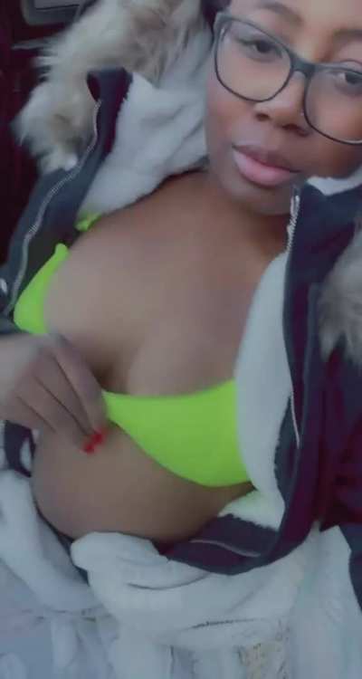 Oops, had a little slip... Would you come fuck me in the jeep?