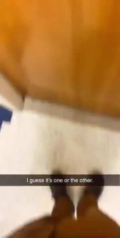 He had no choice