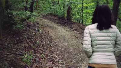 My boyfriend fucks me in the woods after the lockdown ended - ASYAxASH