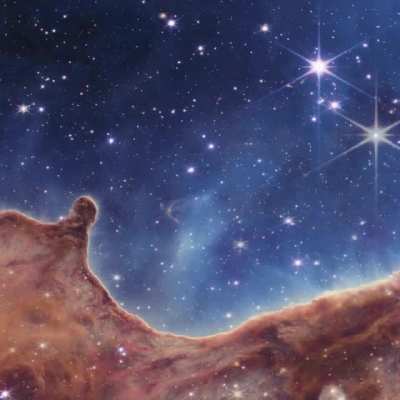 Hubble telescope vs Webb telescope, Carina Nebula