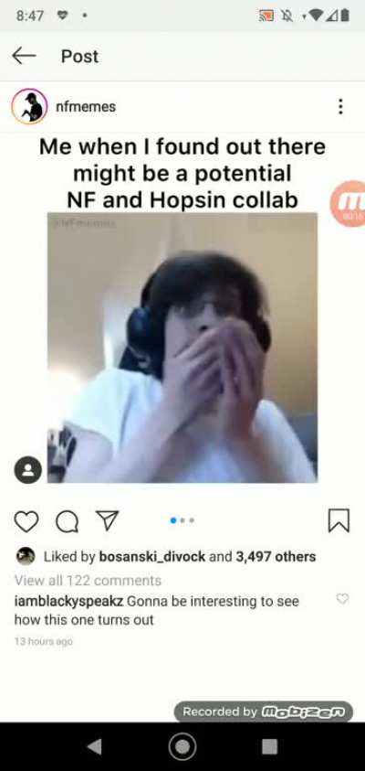 my friend nathan got so excited he posted this on his story