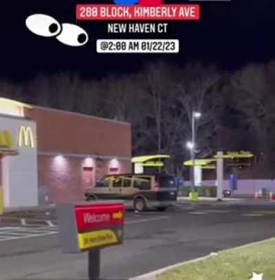 Today at 2am this guy drove through a road closed for a roll over crash to go to McDonalds