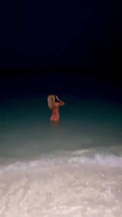 In the sea