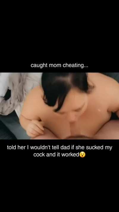 If you want this to be a secret&hellip; get on your knees and put your whore throat to work mom!