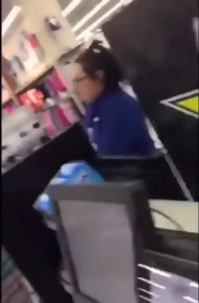 Wal-Mart Cursing Angry "Christian" Karen 